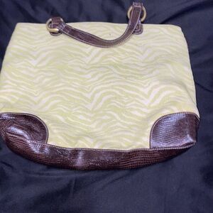 Elegant Brown and Cream Tote Bag